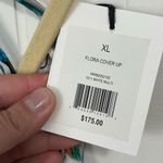 ONIA  Flora Colorful Palm Leave Button Down Cover-Up NEW XL beach coastal Photo 3