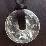 Moss Green glass donut Necklace Photo 1