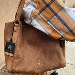 House of Harlow 1960 | Tan Faux Suede Satchel w/ Bag Tassel Charm Photo 13