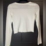 American Eagle  waffle/thermal women’s top. Long sleeve. Bright white. LIKE NEW Photo 2