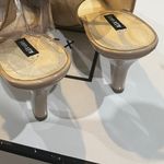 Alex Marie FINAL PRICE  "Marla" Leather Ankle Strap Open Toe Heels Ceylon Beige Photo 7