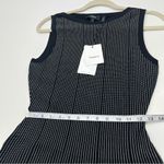 Theory  Panel Knit Sleeveless Dress Womens Size P / 0 Black White Stretch‎ NEW Photo 8