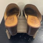 Patricia Nash Nicia Old World Map Leather Mules Clogs Dark Brown Size 7.5 Photo 6