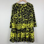 Ali Miles Tunic Top Women's L Black Yellow Graffiti Print Retro Relax Blouse Art Size L Photo 1