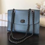 Coach  Parker Pull Through Chain Two Way Purse, Pine Green / Pewter Photo 2