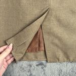 Pierre Cardin Tan Pencil Skirt Women’s 36X Mini Lined Preppy Soft Academia Work Photo 4