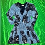 Ulla Johnson Noemi Blue Floral Wrap Dress size 4- Missing Belt Photo 2