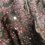 Michael Kors zip up long sleeve blouse w/2 pockets and cute zipper pull size M Photo 8