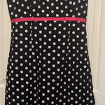 R & K R‎ & K Originals Women's Black White Dot Dress Size 10 35" Long x 18" Pit to Pit Photo 0