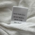 Blush Boutique Ruffle Romper Women's Size Small Rayon Linen Off White Lined FLAW Photo 10