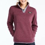 L.L. BEAN Women’s Sweater Fleece Pullover in Raisin Purple Size S Photo 0