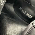 ALIAS MAE Black Leather Heeled Tall Boots Size 38 Photo 5