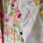 Dana Buchman  Floral 100% Silk unlined lightweight Blazer Photo 7