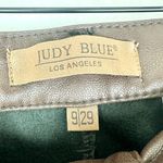 Judy Blue  Faux Leather Straight Leg Pants Size 9/29 Tummy Control High Rise Photo 7