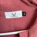 Homebody Pink Rayon Linen Romper Medium Photo 7