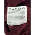 Nike  Dri-Fit Embossed Logo Sweatshirt XL Burgundy Crewneck Raglan Athleisure Photo 6