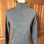 Cynthia Rowley New w/o tags, Women’s  Pinstriped Mock Tight Knit Blouse/Sweater. Photo 2
