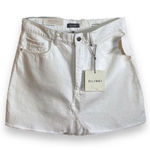 DL1961 White Denim Mini Skirt Women's Size 8/29 White Frayed Hem Photo 0
