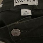 Green Flare Wide Leg Jeans Size 26 Photo 3