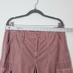 American Eagle  Pink Corduroy Cargo Joggers Size 14 Photo 4