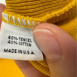 Bryn Walker  Yellow Tank Top Womens L Lagenlook Classic Closet Staple Minimalist Photo 3