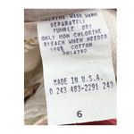 French Navy floral vintage denim Jean skirt knee length neutral 90s size 6 Pink Photo 3