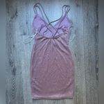 Lovely Day  Metallic Mauve Glitter Bodycon Mini Dress Small Party Night Out Photo 1