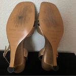 Etienne Aigner Vintage Gold Leather Kitten Heels Photo 9