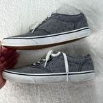 Vans Off The Wall Striped Polka Dot Shoes Womens 11 Black White Low Top Lace Up Photo 3