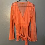 House Of Harlow 1960 x Revolve Meriem Blouse In Coral Size Small Photo 9