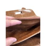 Flores Mexican womens handcrafted Tooled brown Leather Crossbody Bag SKU8095 Photo 14