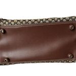 Diane Von Furstenberg Vintage DVF Travel Makeup Train Case Duffel Bag Brown Monogram Tapestry Lock Photo 3