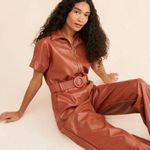 Hutch Vegan Leather Jumpsuit Photo 3