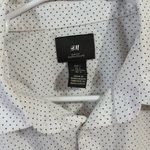 H&M  White Casual Button Down Shirt Short Sleeve Photo 2