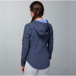 Lululemon Women’s After Sweat Zip Front Blue Hoodie size 8 Photo 1