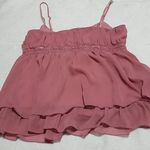 Star City  Pink Polyester Tank Top with Beading (M) Photo 1