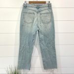 ZARA  Light Wash Distressed Mom Jeans Size 8 Photo 5