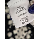 Adiva Black Cream Crochet Top Vest Blouse Sleeveless Size Large Photo 2