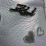 Karl Lagerfeld Paris Catty Iridescent White Leather High Top Sneakers Size 9.5 Photo 12