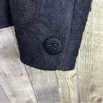 Ann Taylor sz8 (FLAWED) Brocade Floral Design Black Jacket Lined Sparkly… Photo 9