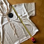 Mittoshop Short-Sleeve Hoodie, Cream, Ivory, Size S Photo 8