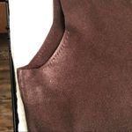 1990s Designers Originals chocolate Brown square scoop neck sleeveless tank top blouse office siren core Size M Photo 6