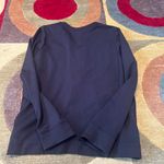 Athleta NWOT Eastbound Half Zip Sweatshirt Black Top Ponte Material Tencel M Photo 3