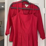 Talbots hot pink dress and jacket set fit and flare Photo 2