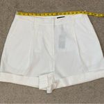 Rag and Bone  Ivy Pleated Linen Blend Shorts White 16 Photo 8