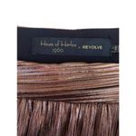 House of Harlow  x Revolve Gold Flint Mini Skirt Photo 3