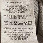 Deletta Anthropologie  grey ribbed knit tunic top swing turtleneck Large Photo 7