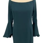 Bardot Teal Midi Long Sleeve Dress Photo 1
