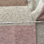 H&M Beige Pink Color Block Striped Knit Sweater Photo 8