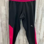 Adidas  Techfit Climalite Womens Crop Leggings Size Small Black Pink Photo 0